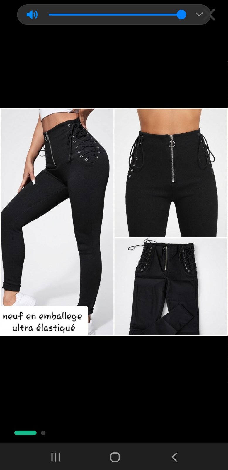 Pantalon/leggin à lacets (neuf en emballage )