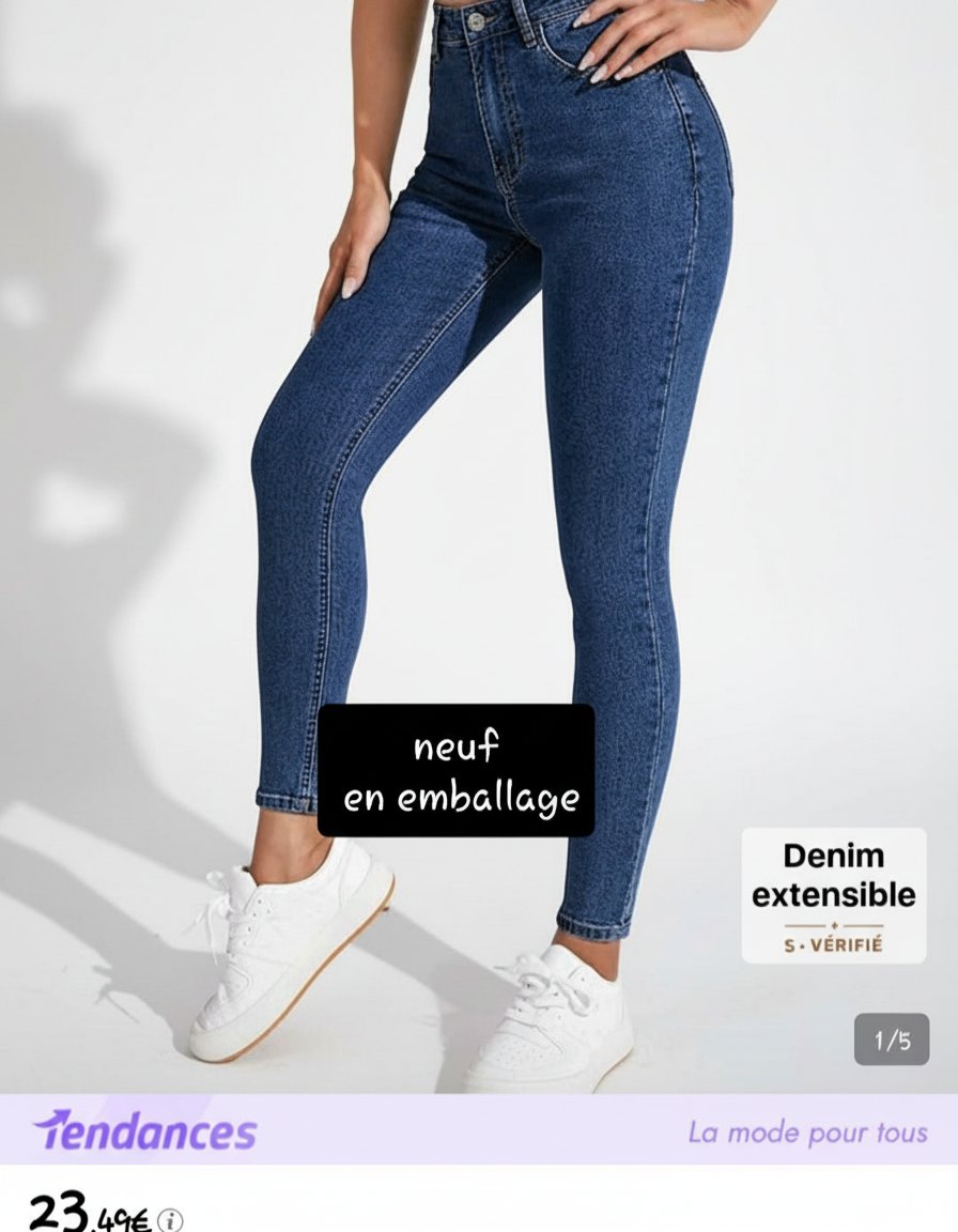 Jeans skinny élastiqué