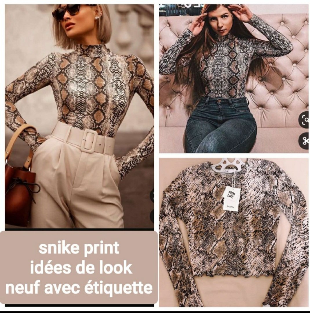 Top snike print bershka