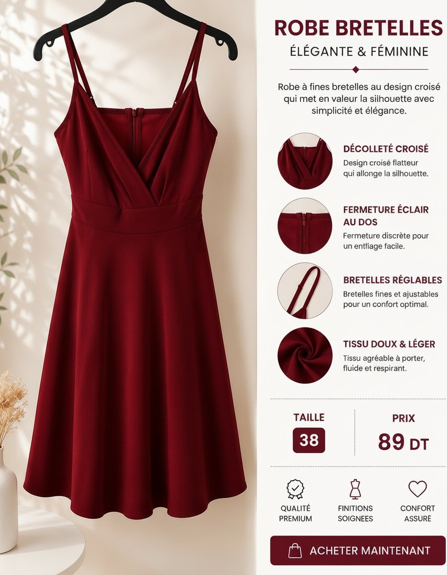 Robe bretelles 