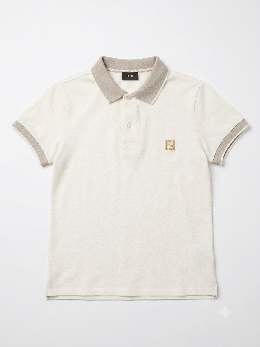 Polo fendi beige pour enfant 