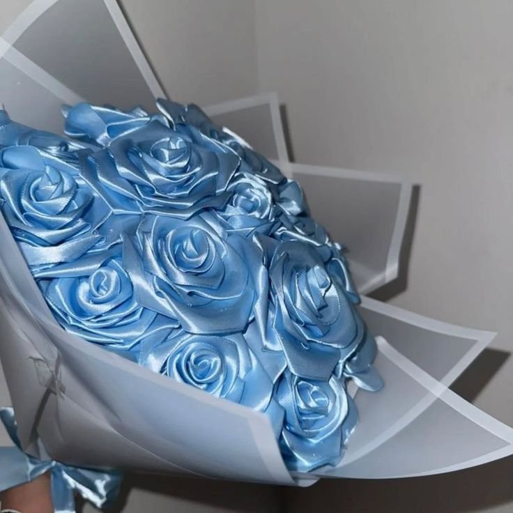 Un bouquet de fleurs satiné 
