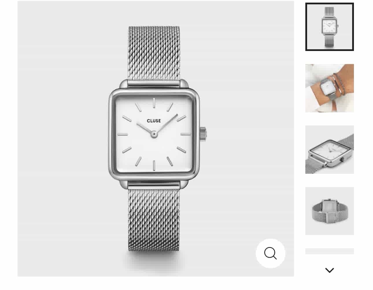Montre argenté neuf