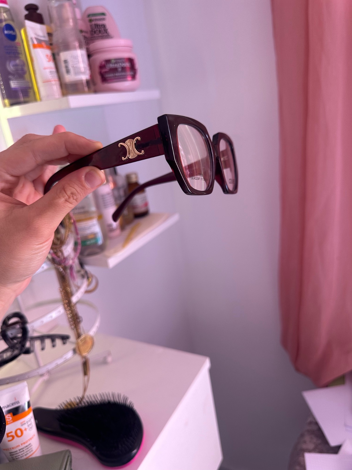 Lunette celine burgendy tres classe jamais portée incassable Importation 🇫🇷