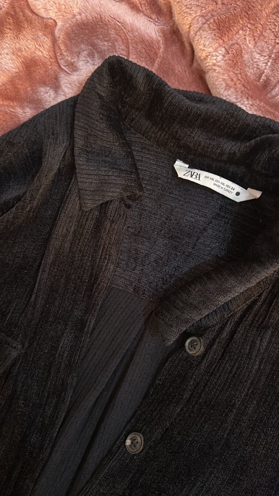 Chemise zara velour