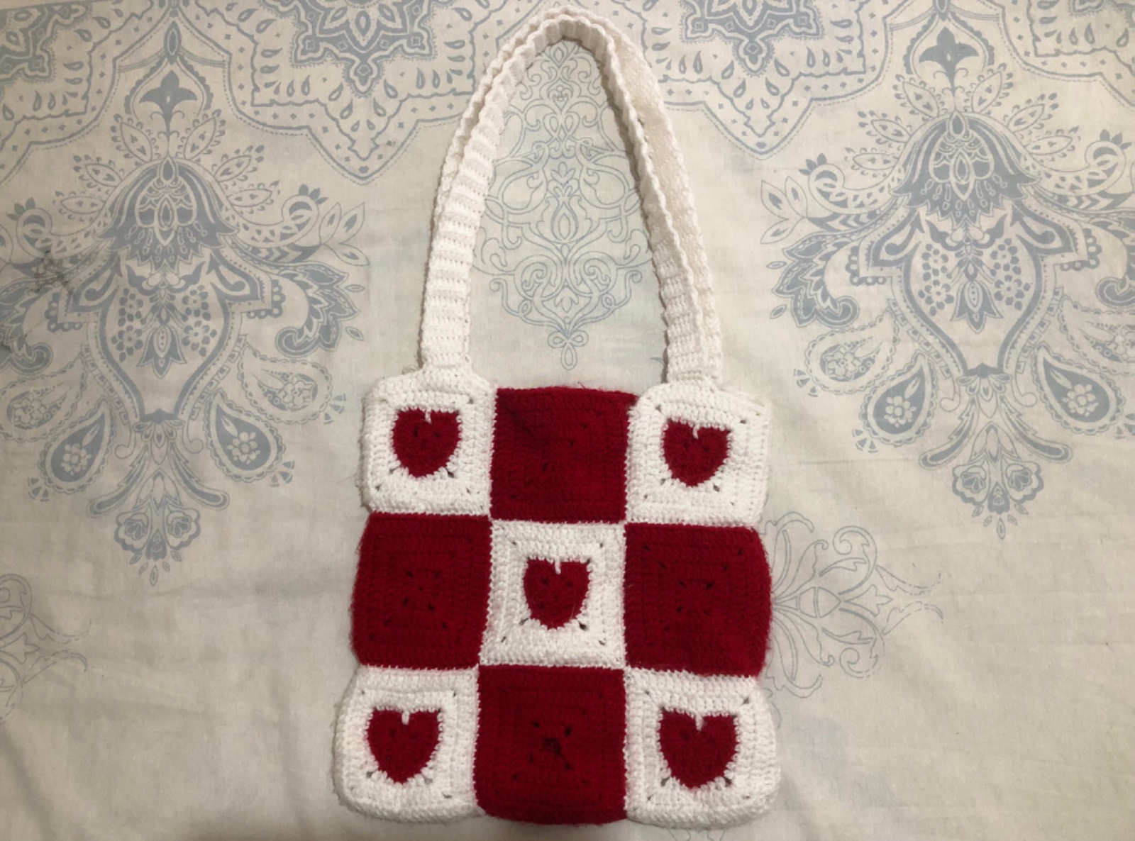 Crochet tote bag