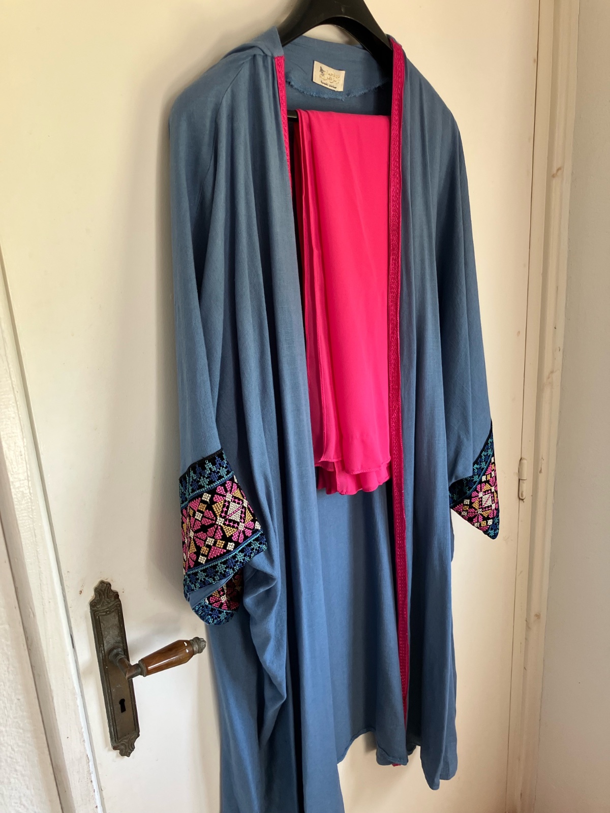 Lot kimono abaya avec foulard