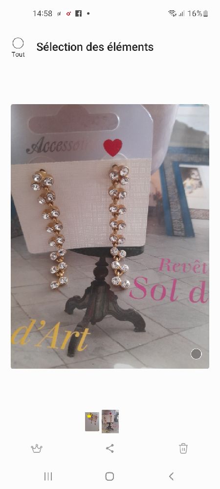 boucles inoxydables,  voir descriptif 