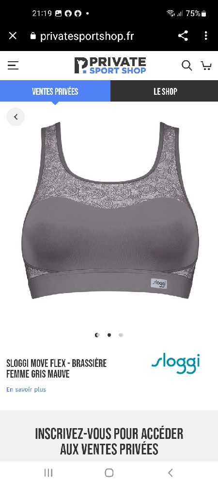 PROMI,brassière SLOOGI,  passe de 25d à 18,900d.
