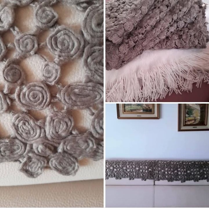 Chemin de table ou bout de lit, salon...3 pieces dispo.