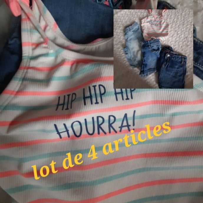 Je liquide,super promo, lot de 3 articles 6/7 ans