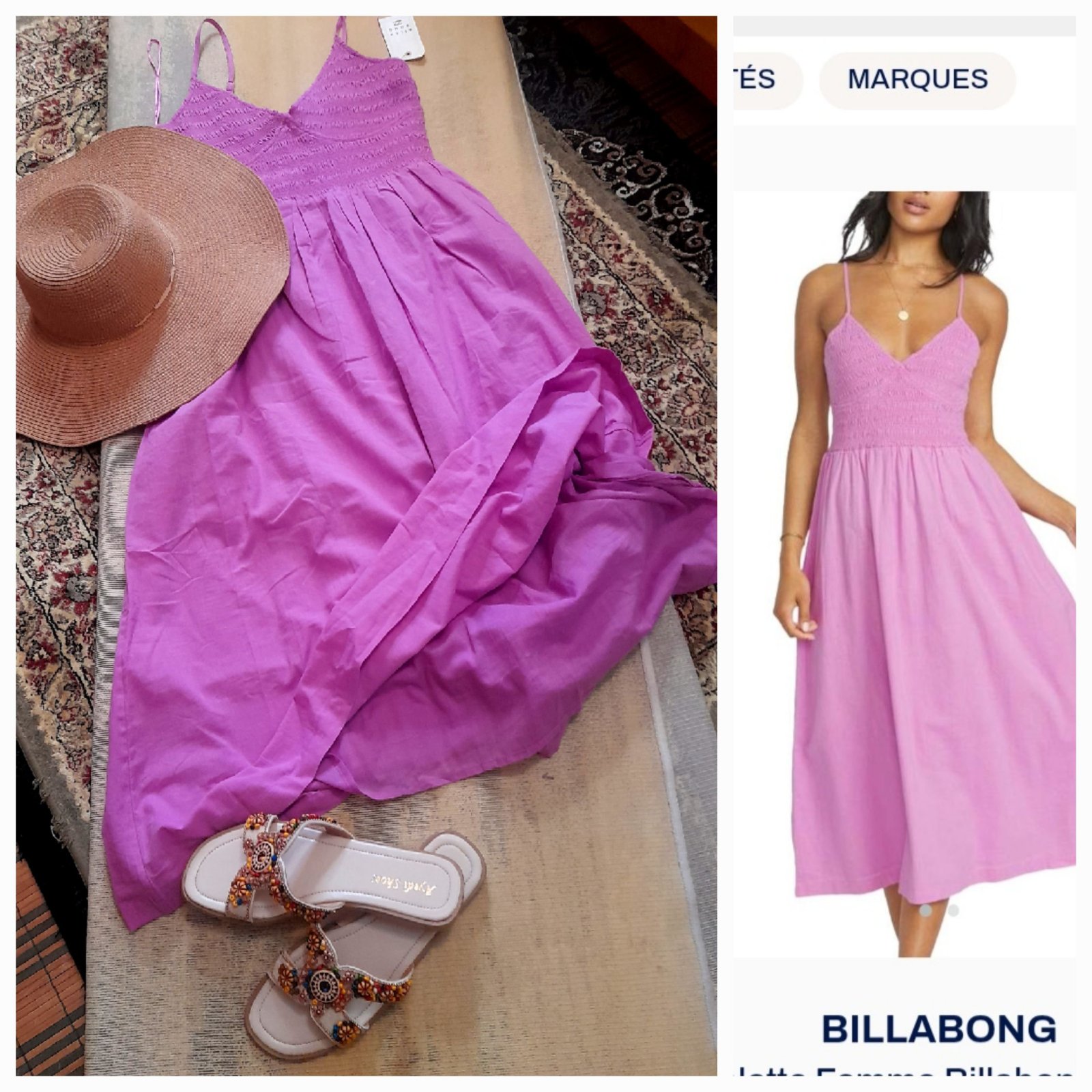 Vente flash juste aujourd'hui, Importée et en promo, tres jolie robe BILLA BONG.