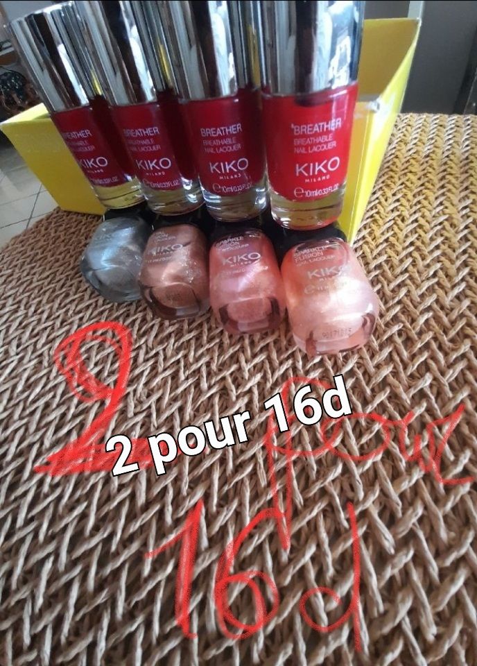 2 vernis pour 15d, les derniers 