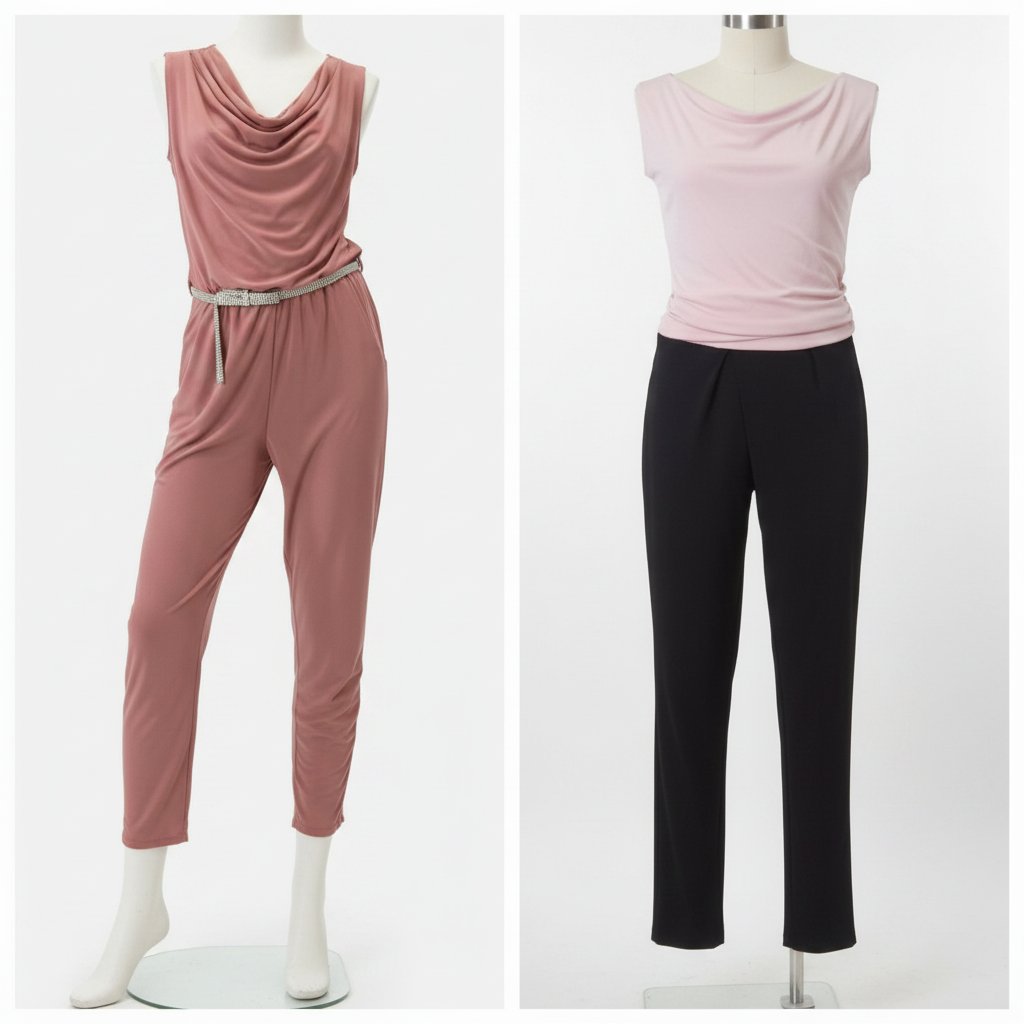 Vente flash only today,Combinaison importée bicolore en jersey, tres fluide.