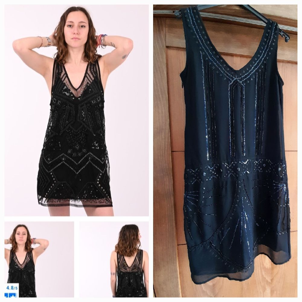 jolie robe style charleston,  neuve étiquetée. 