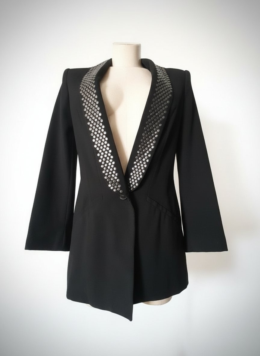 Blazer long taille 36, y lebess 38 à l'aise.
