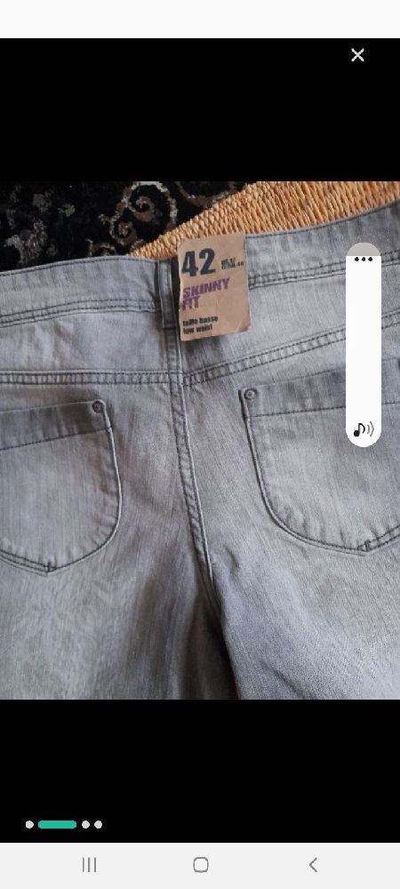 lot jean's gris et chemise assortis 