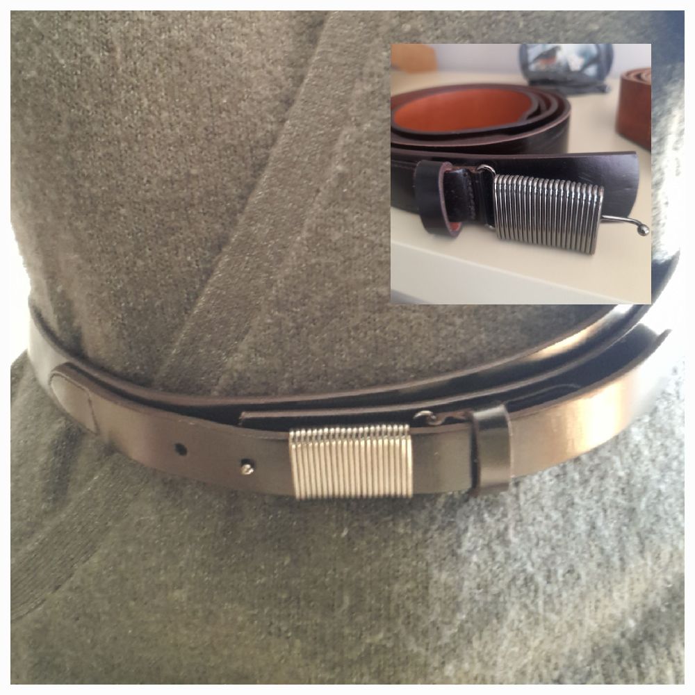 PROMO,ceinture de haute qualité,  cuir marron foncé,  tlabess du 38 au 44