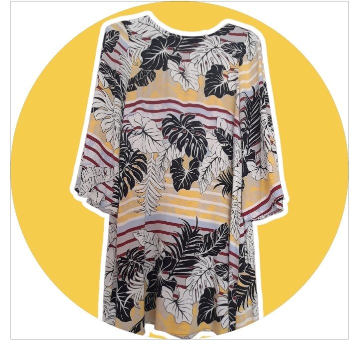 Promo,Robe fraiche et fluide H&M,en viscose theme tropical, neuve.