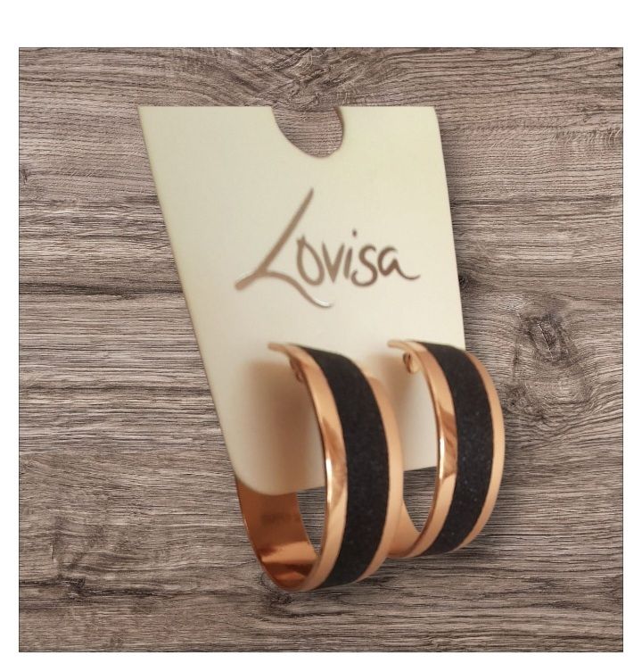 PROMO,jolies créoles bicolores,  hyper chic, LOVISA