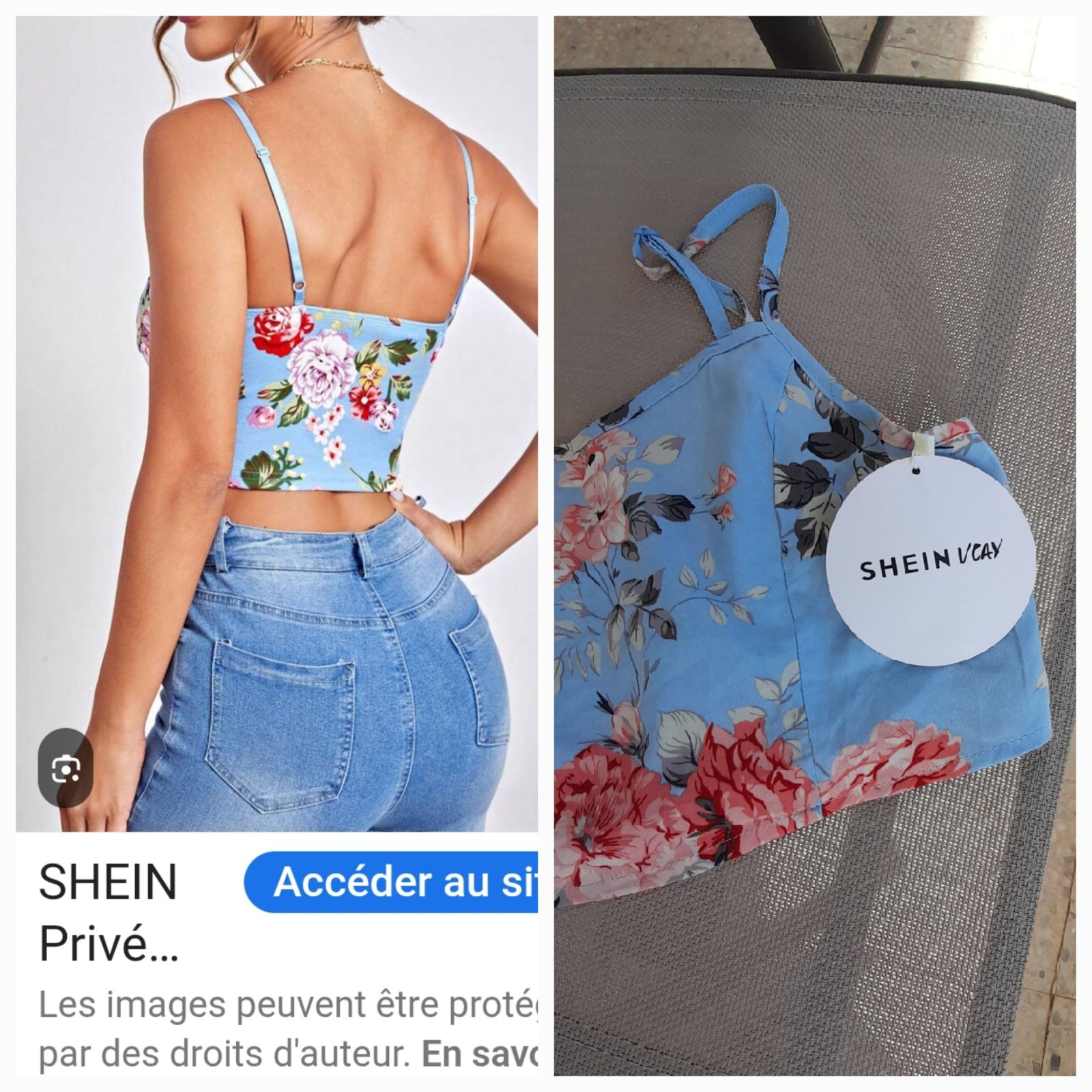 Solde,Crop estivale shein neuf.