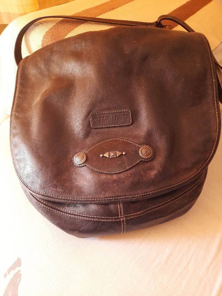 besace vintage cuir