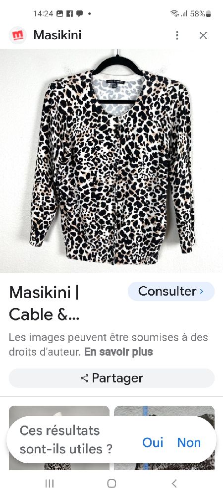 promo ,gilet manches 3/4, neuf, jamais porté 