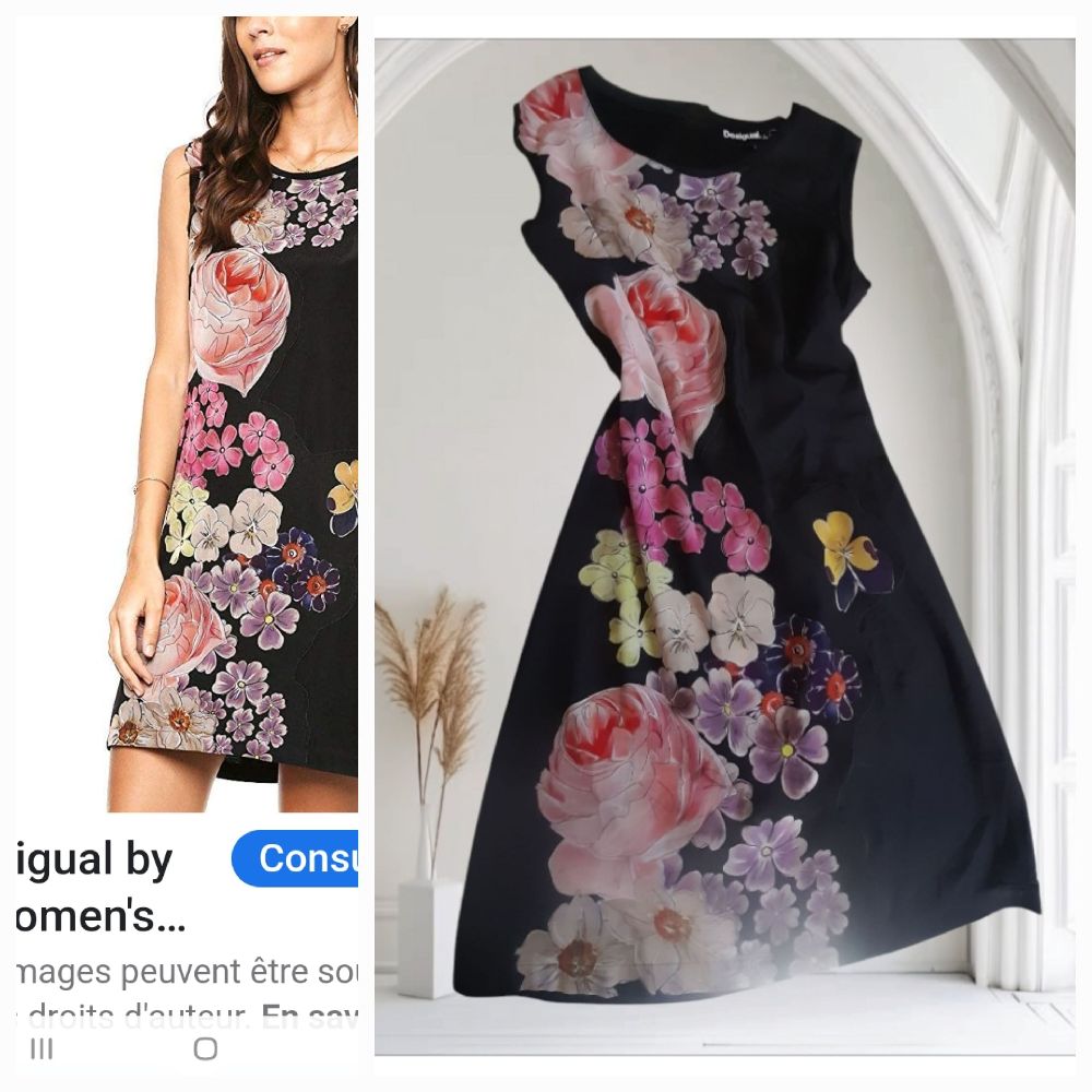 PROMO week-end  ,robe floral DESIGUAL,  NEUVE.