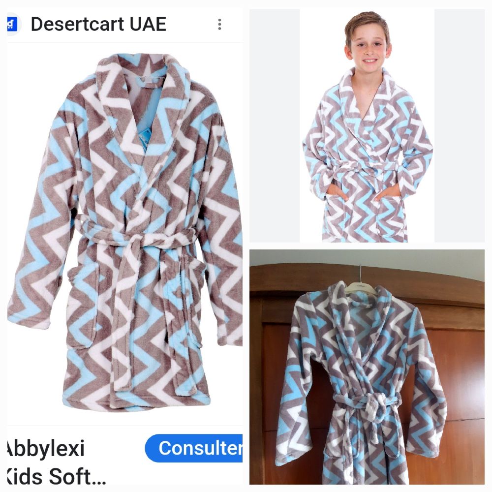 En promo,peignoir polaire unisexe de qualité supérieure,  7/8 ans, comme neuf