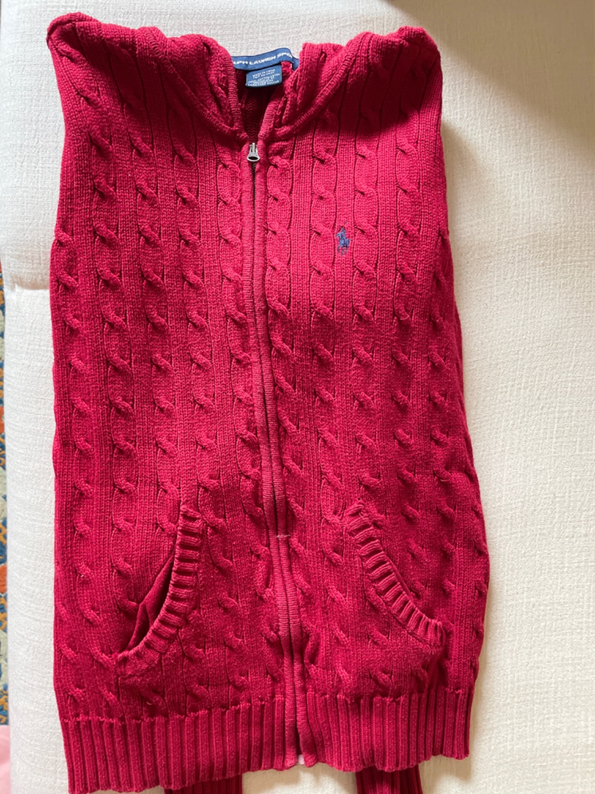 Gilet avec capuche ralph lauren 