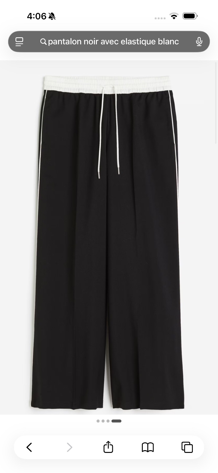 Pantalon style noir