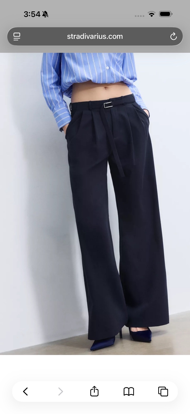Pantalon stradivarus bleu