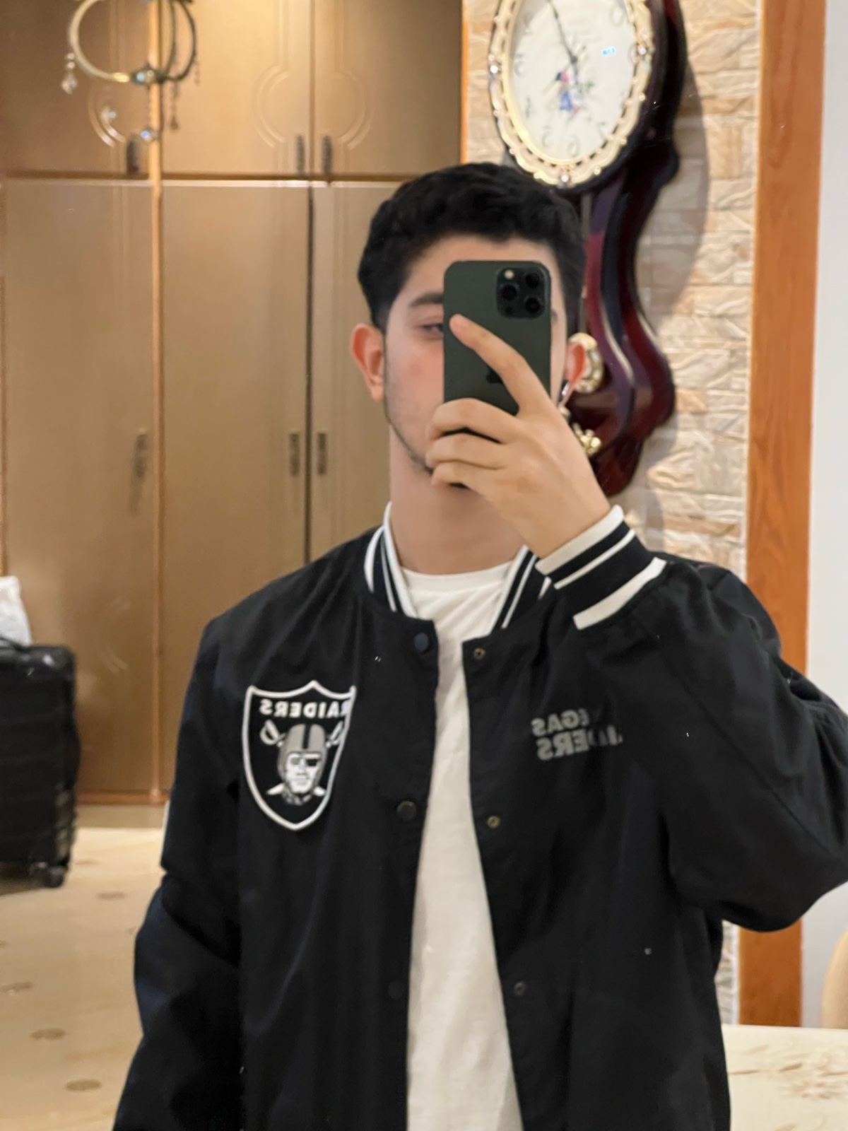 Pull & Bear Raiders NFL Bomber Jacket