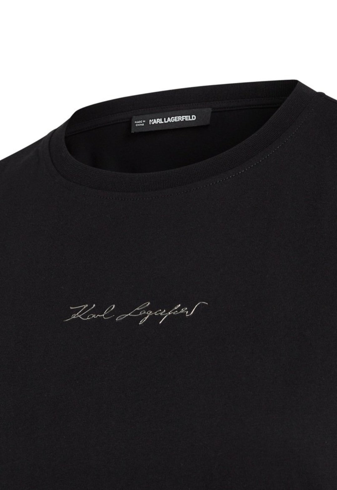 T-SHIRT FEMME KARL LAGERFELD NOIR