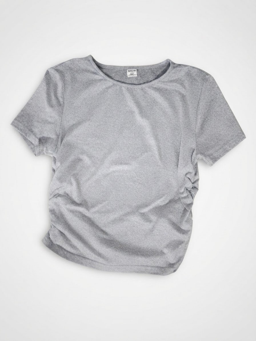 T-shirt shein gris clair 
