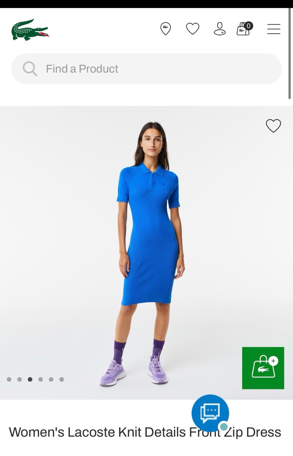 Robe lacoste jamais porté