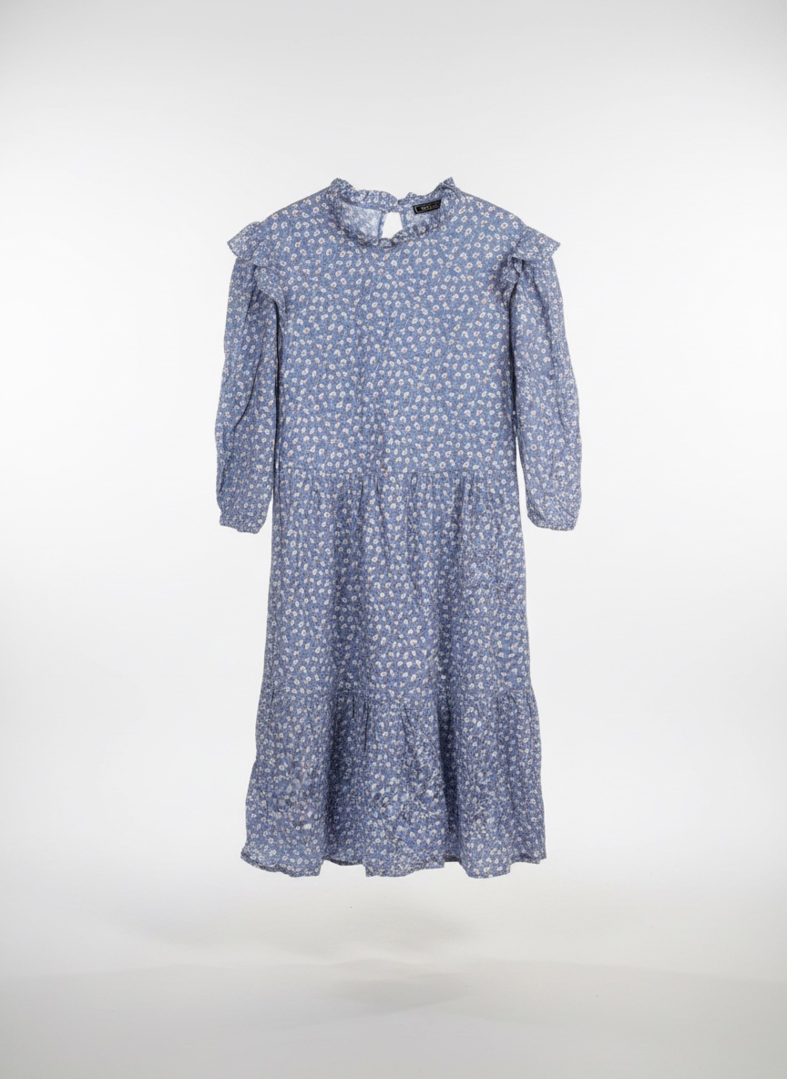 Robe Fleurie Mauve Chic & Élégante 