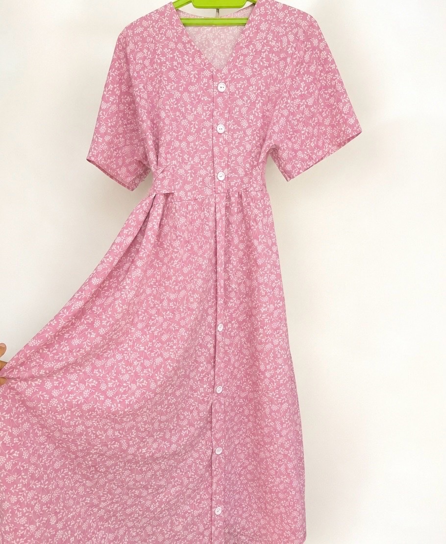 Robe fleurie rose Taille XXL - XL - L - M 