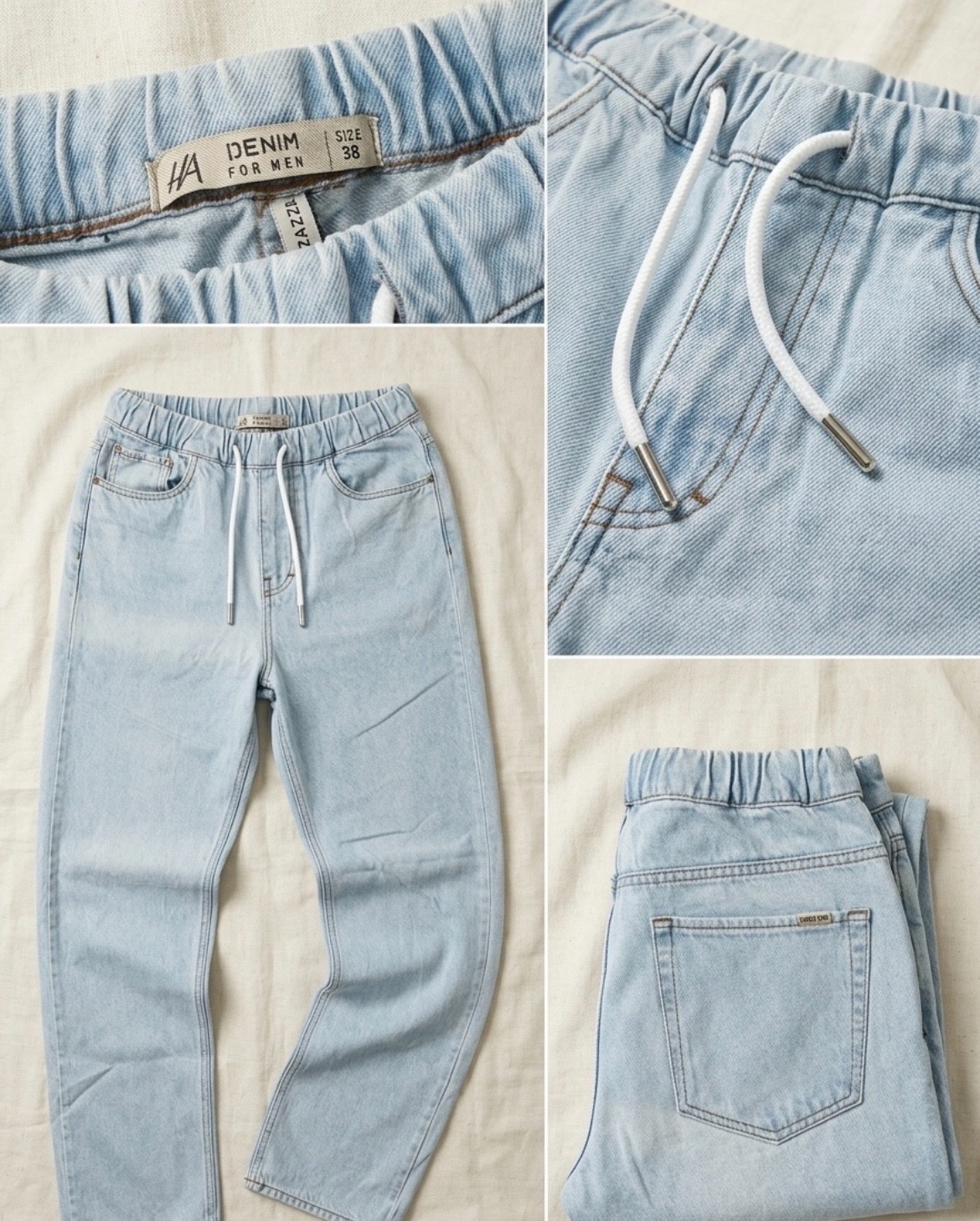 Jean HA Denim (Hamadi Abid) bleu clair