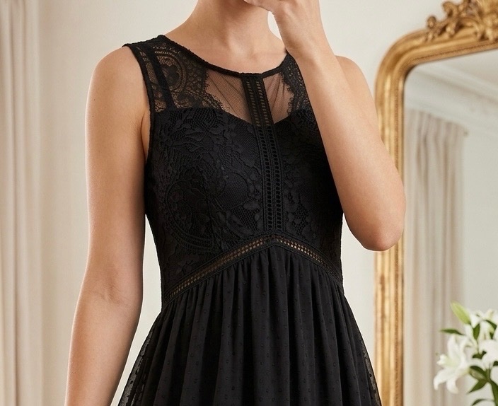 Robe soireé noire longue