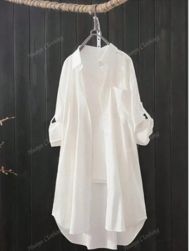 Chemise longue manches longues 