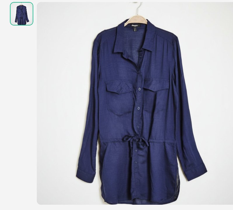 Chemise légére bleu