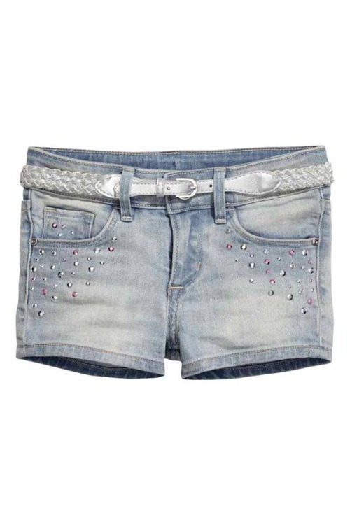Short fillette en jean