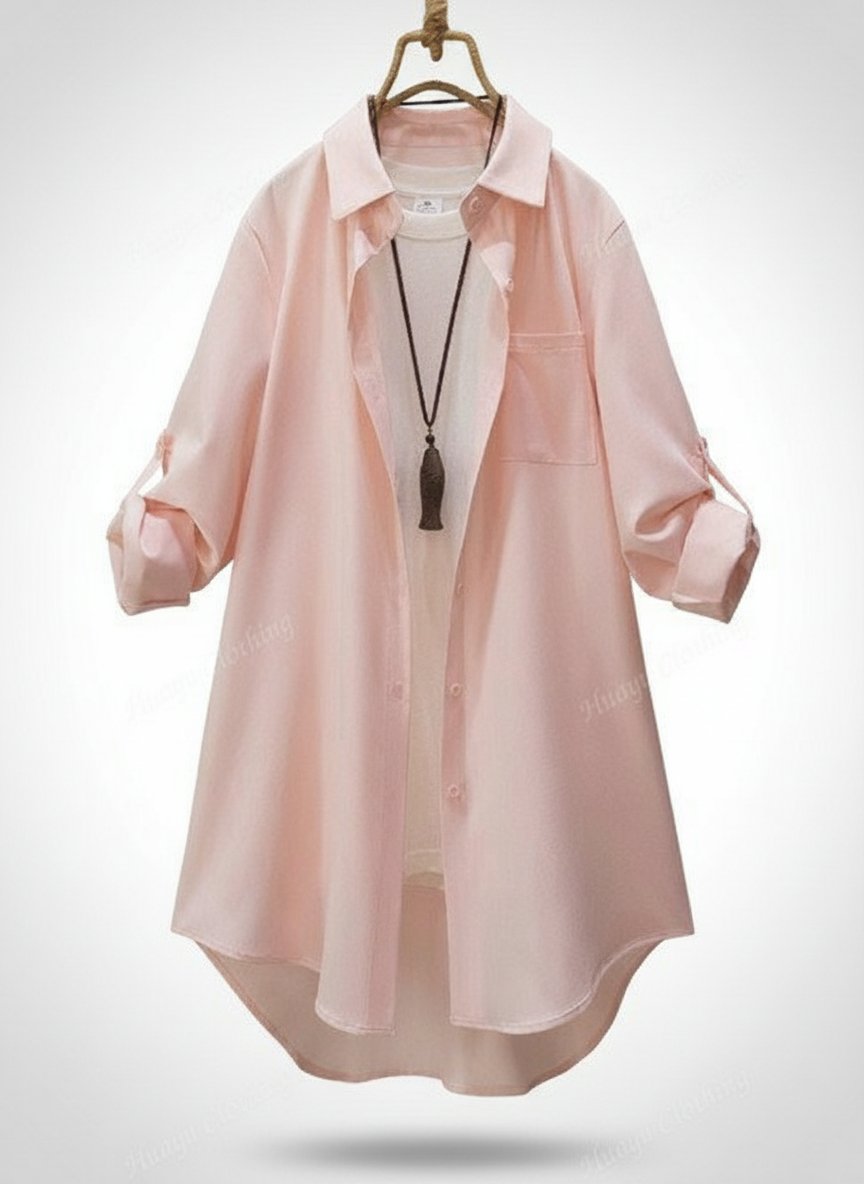 Chemise longue a manches longues