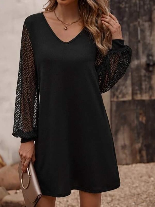 Robe courte noir