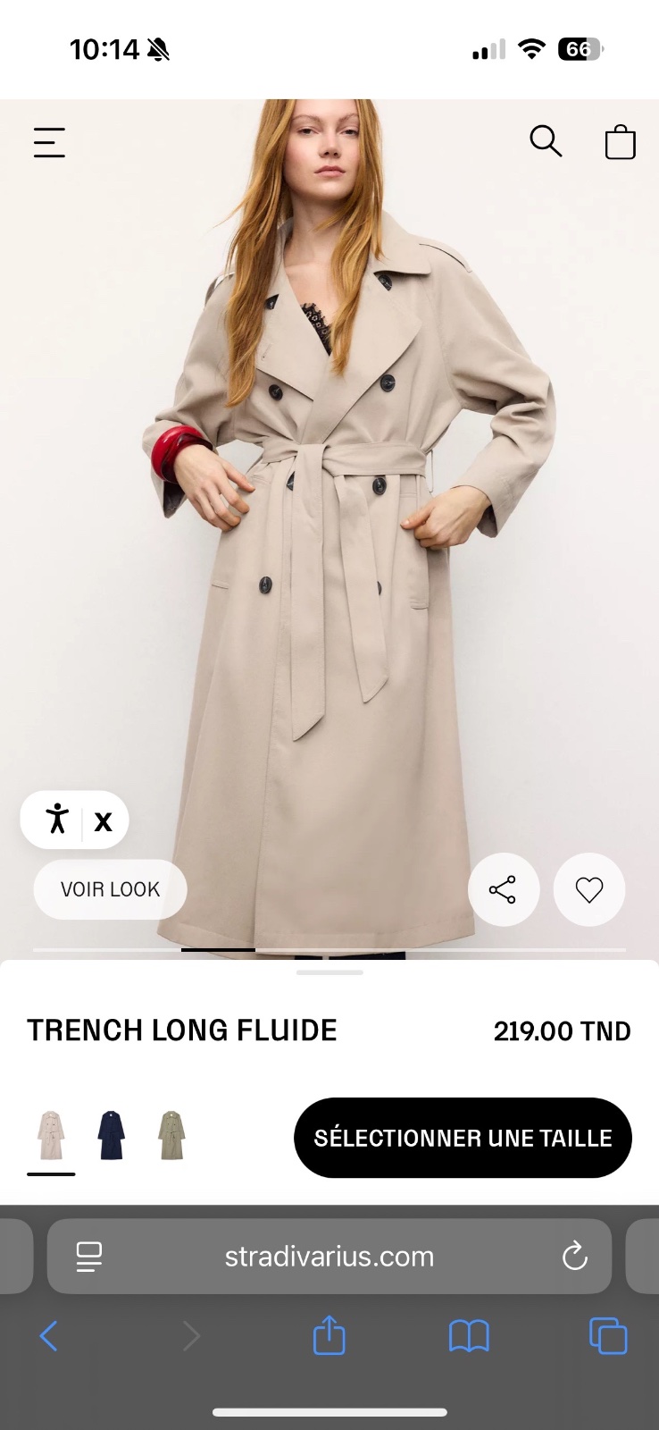 Trench coat fluide 