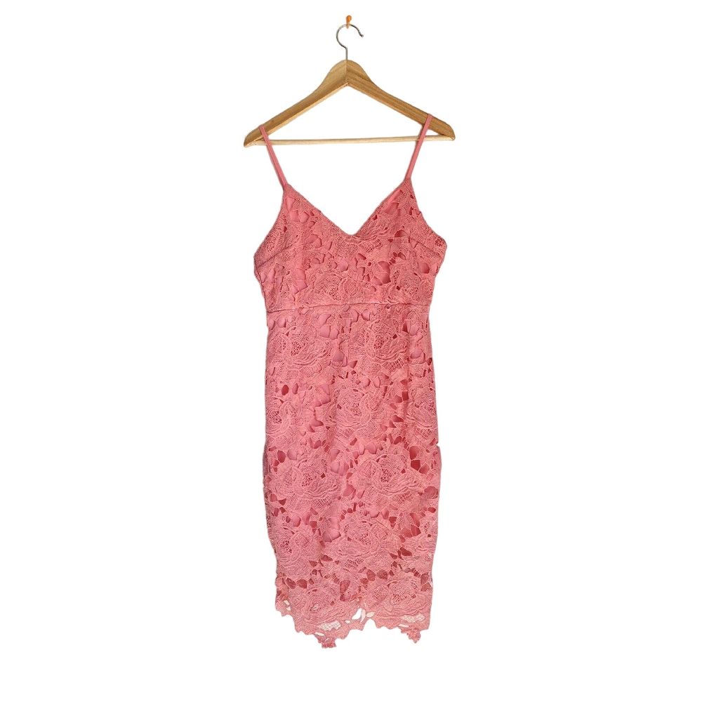 Robe mi-longue en crochet Boohoo