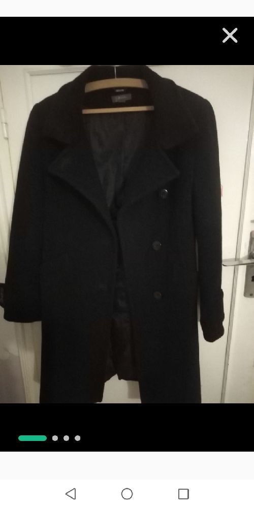 Manteau 🖤🧥 femme ♀️ en cachemire noir 🖤🖤🖤 très élégant ❤️🖤🖤