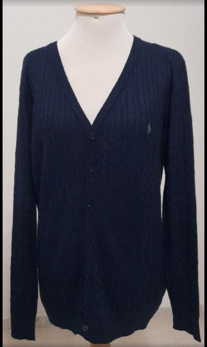 Gilet cardigan Ralph Lauren bleu marine ⚓ 