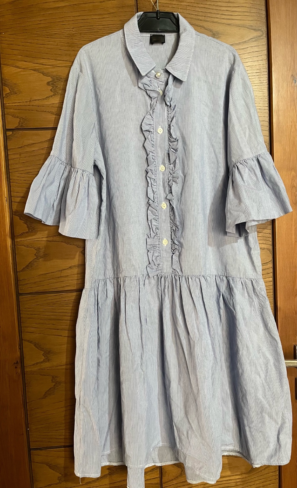 Robe chemise femme rayée